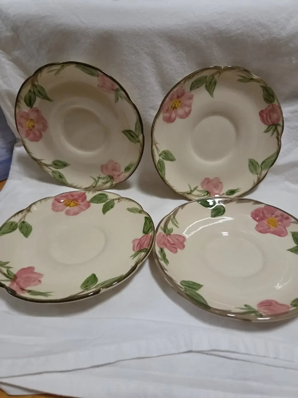 Vintage Set of 4 Franciscan Desert Rose 5.5